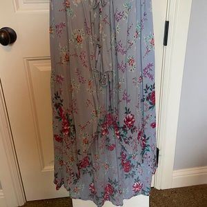 High Low Skirt with Visible Shorts